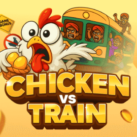 Chicken Train – RTP 97%, Max Win x55,833 & Train-Dodging Crash Game