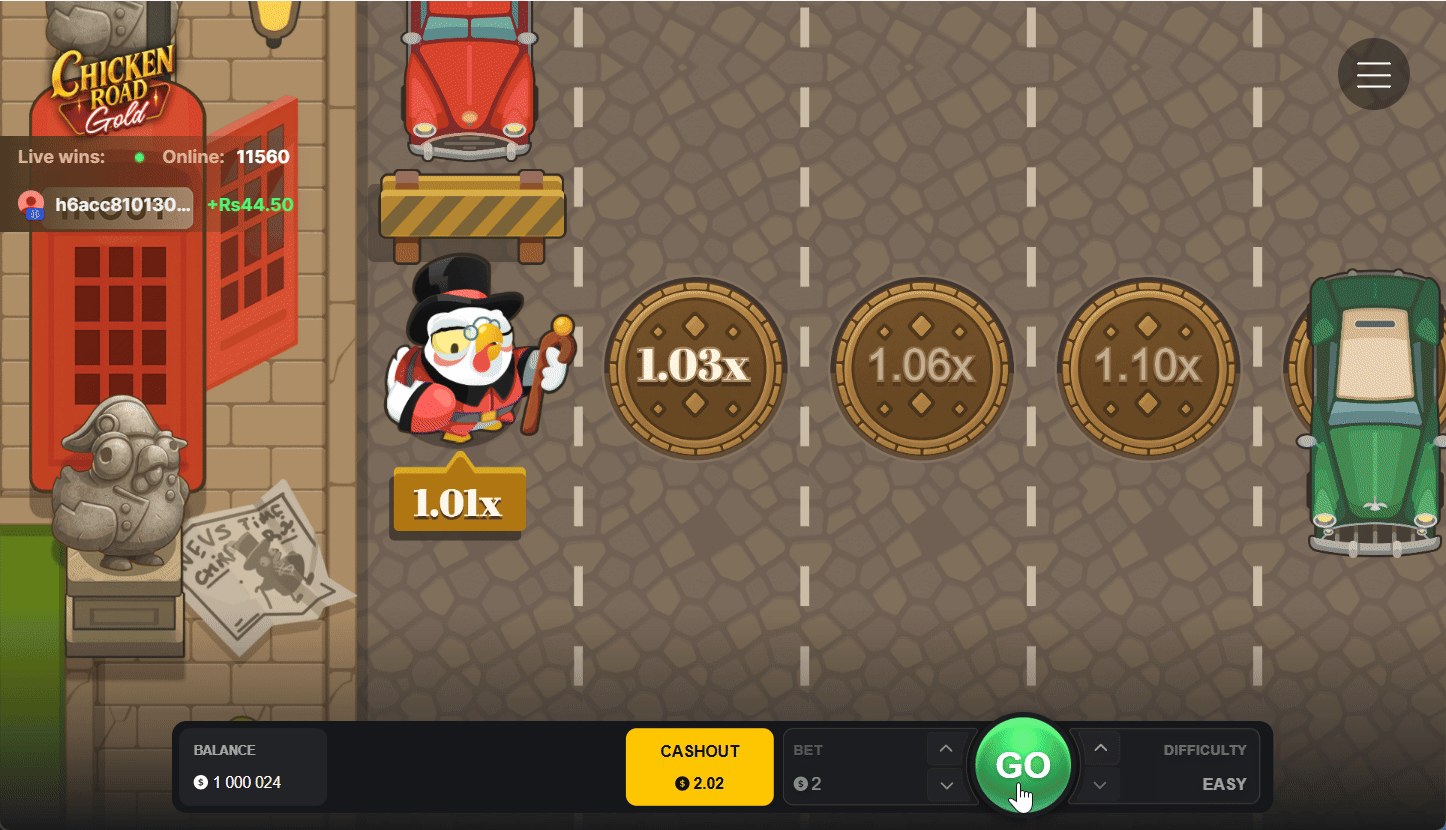 Chicken Road Gold GIF